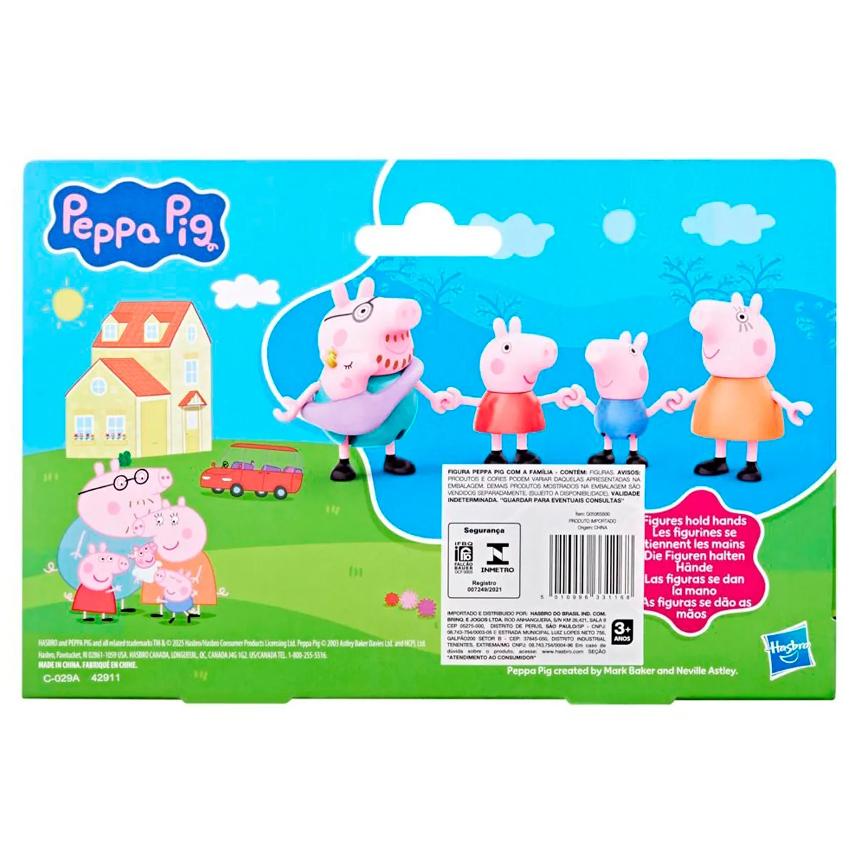 MUÑECA PEPPA PIG SET DE FIGURAS FAMILIA DE CINCO - 4
