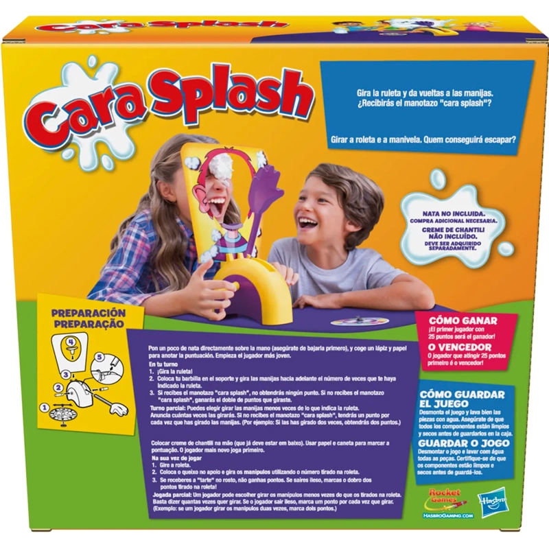 JUEGO DE MESA HASBRO GAMING PIE FACE PASTELAZO - 4