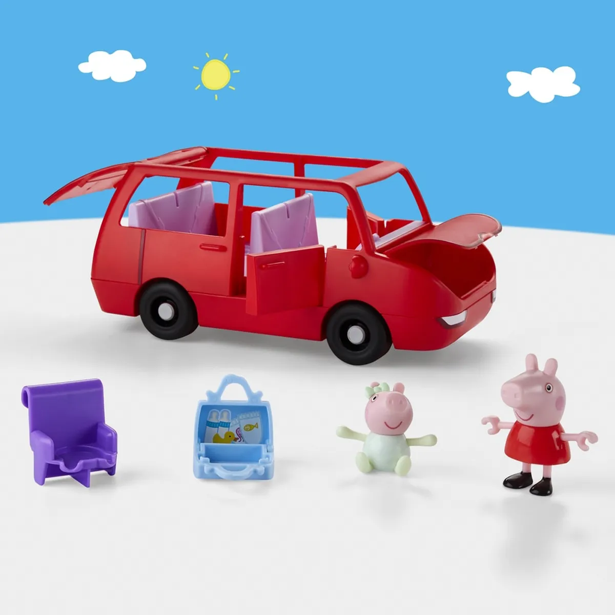 MUÑECA PEPPA PIG EL GRAN AUTO DE LA FAMILIA DE PEPPA - 7