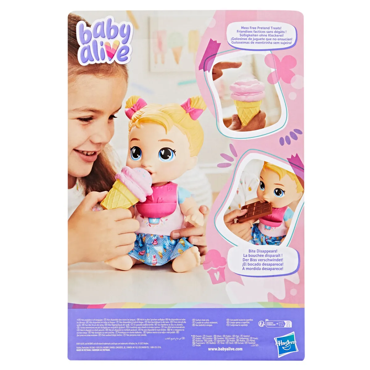 MUÑECA BABY ALIVE DULCES GOLOSINAS HARPER HUGS - 4