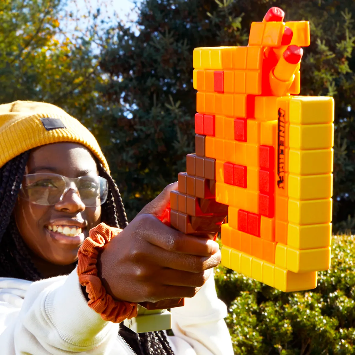 LANZADOR NERF MINECRAFT FIREBRAND HACHA - 11