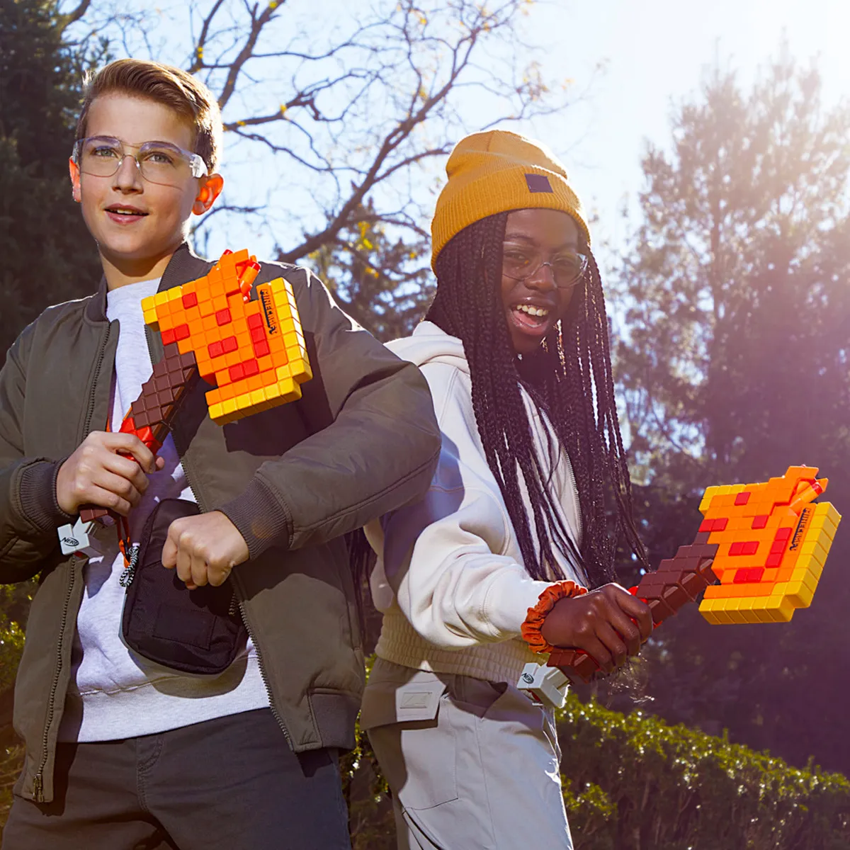 LANZADOR NERF MINECRAFT FIREBRAND HACHA - 12