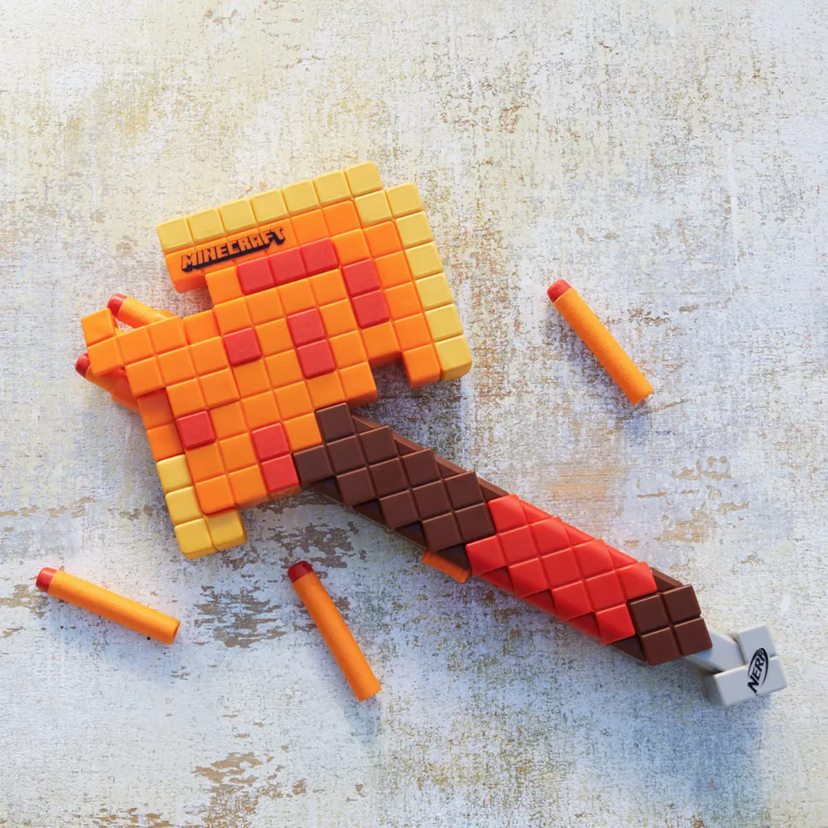 LANZADOR NERF MINECRAFT FIREBRAND HACHA - 13