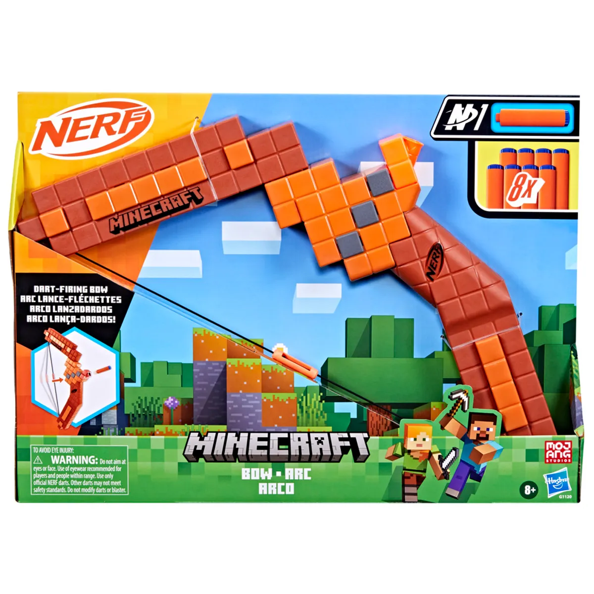 LANZADOR NERF MINECRAFT ARCO - 6