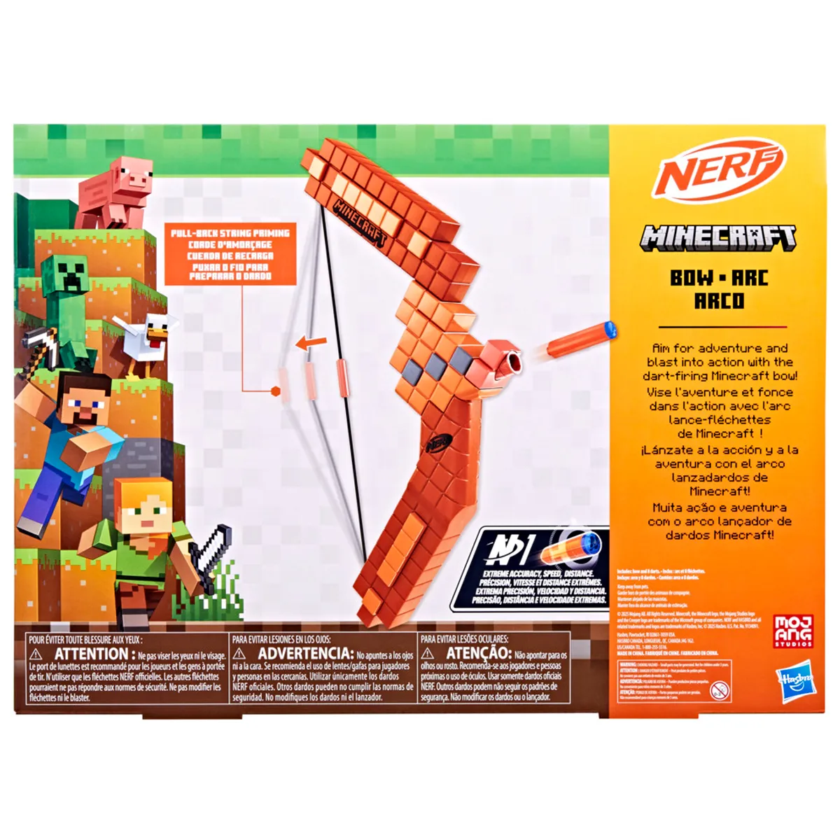 LANZADOR NERF MINECRAFT ARCO - 7