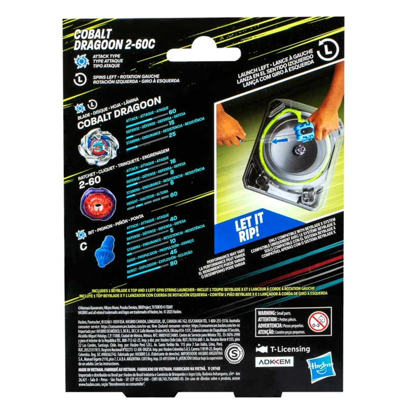 LANZADOR BEYBLADE COBALT DRAGOON  2-60C - 4
