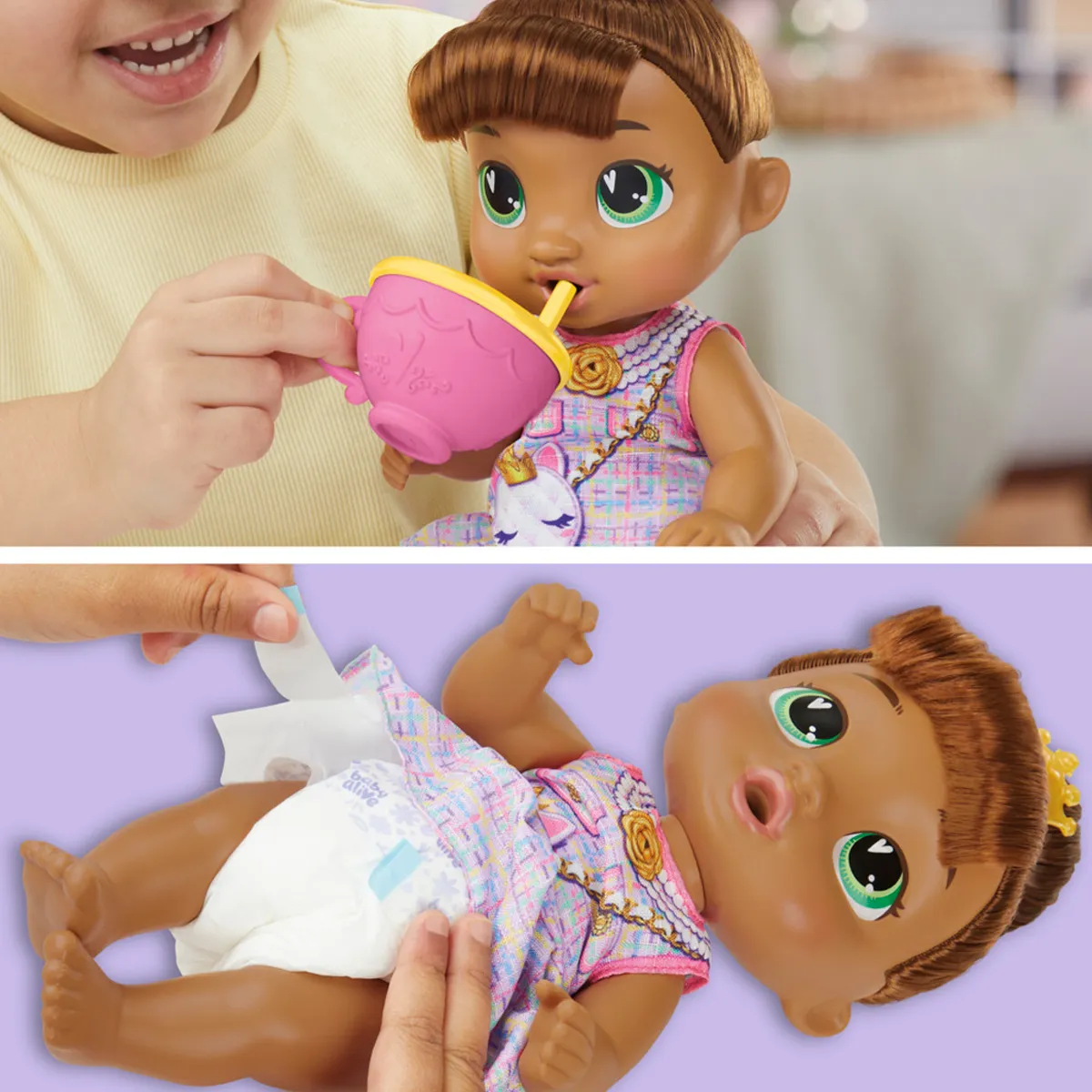 MUÑECA BABY ALIVE FIESTA DE TE BURBUJEANTE SOPHIA SPARKLE - 3