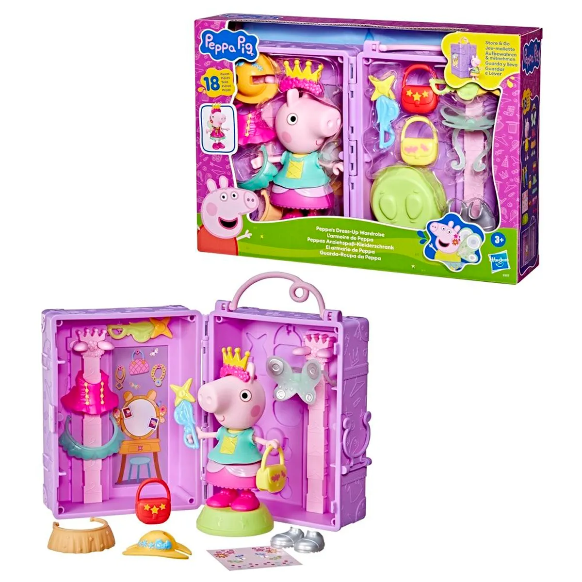 MUÑECA PEPPA PIG EL ARMARIO DE PEPPA - 1