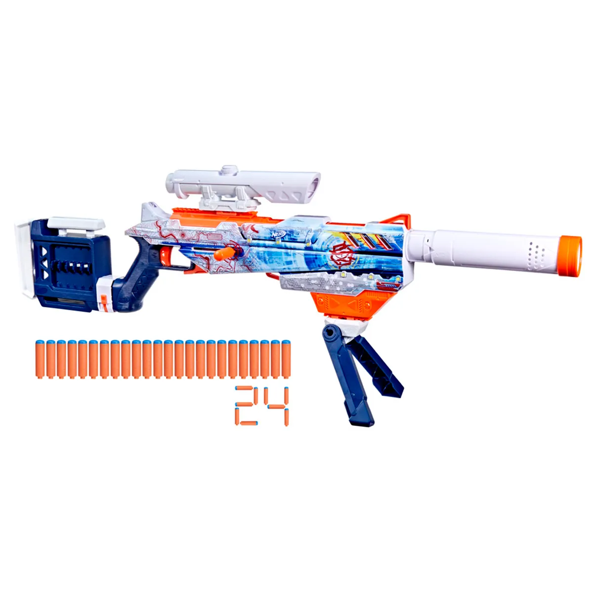 LANZADOR NERF LOADOUT ARCTIC ZEROSTRIKER - 2