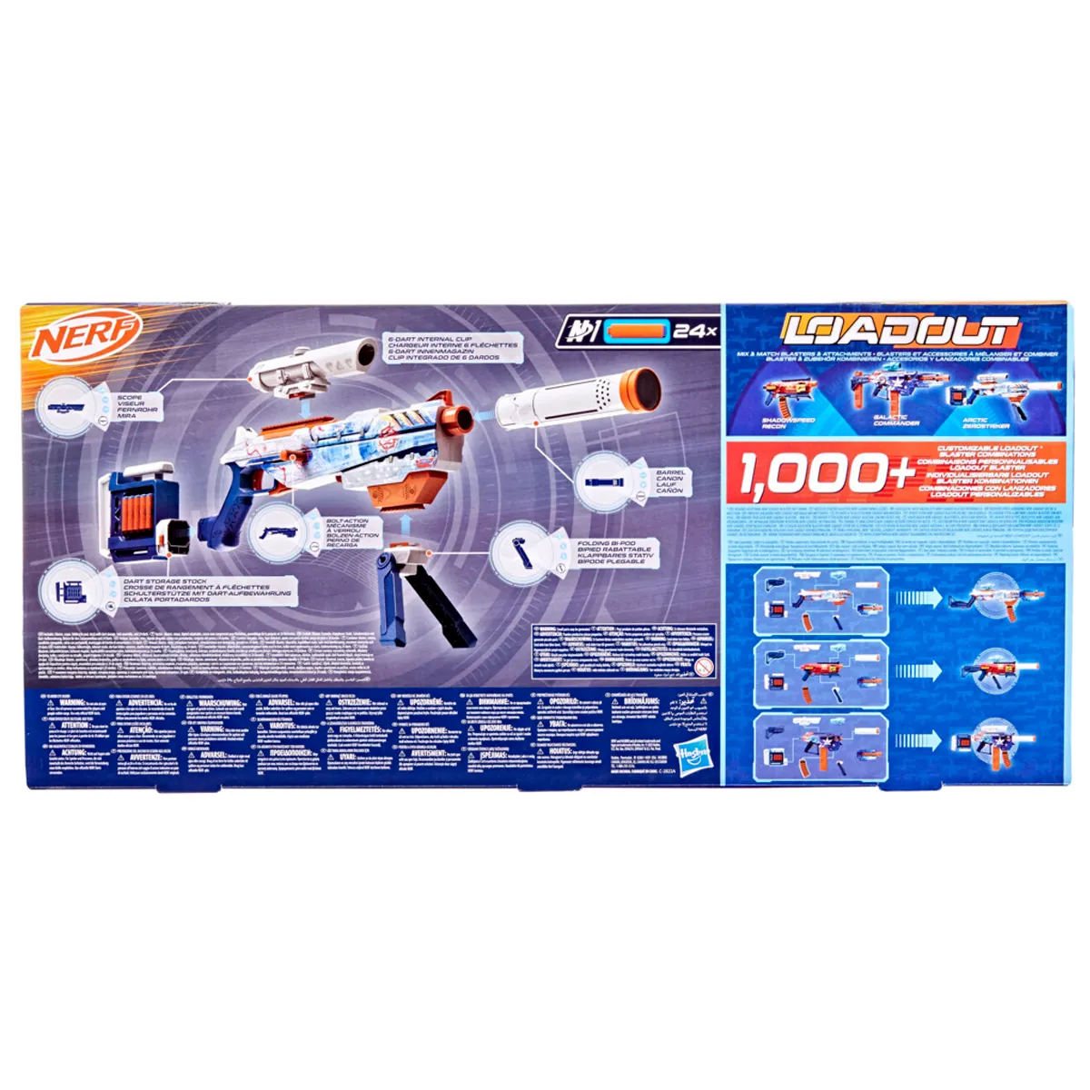 LANZADOR NERF LOADOUT ARCTIC ZEROSTRIKER - 5