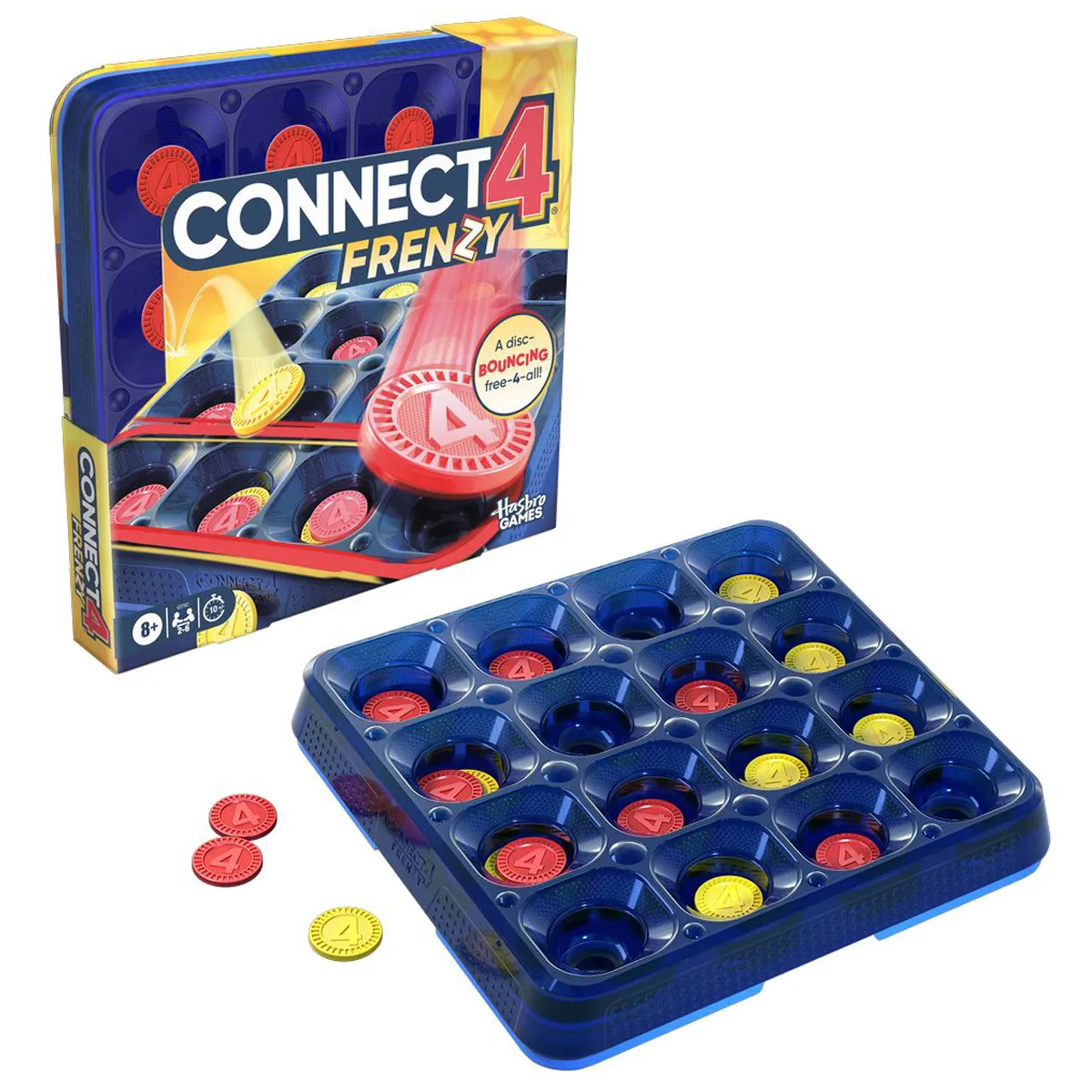 JUEGO DE MESA HASBRO GAMING CONECTA 4 FRENZI! - 1