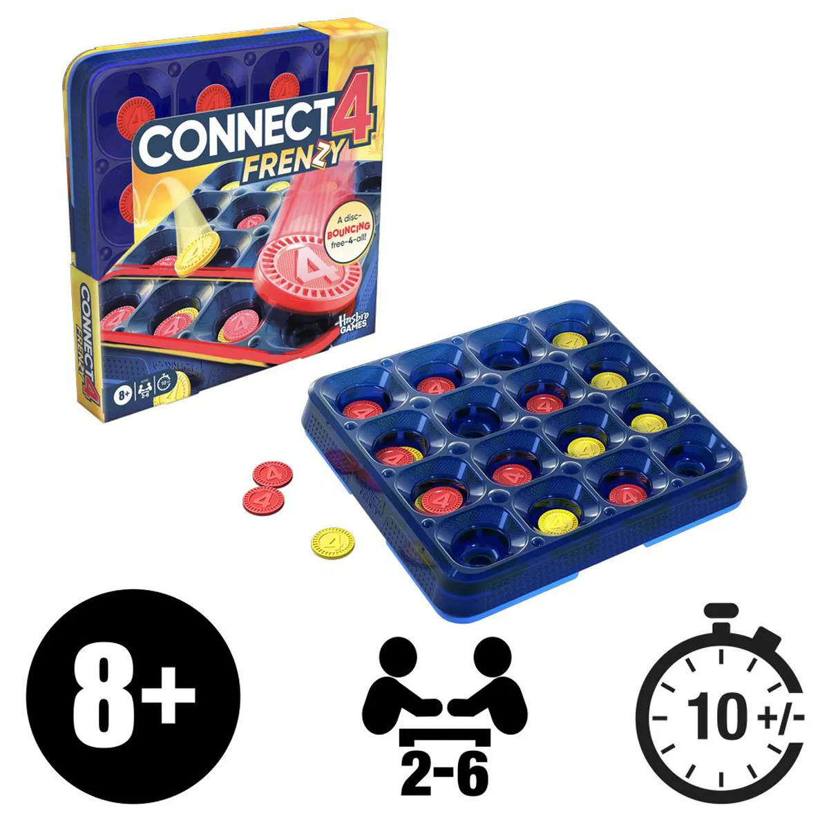 JUEGO DE MESA HASBRO GAMING CONECTA 4 FRENZI! - 3