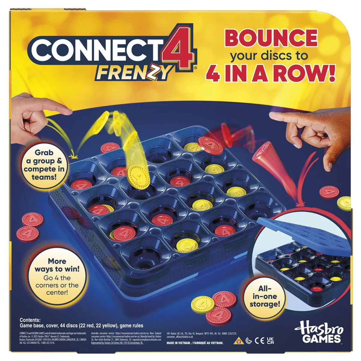 JUEGO DE MESA HASBRO GAMING CONECTA 4 FRENZI! - 7