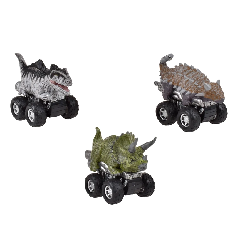 JURASSIC WORLD DINOSAURIOS VEHICULO PULLBACK PACK 3 UND - 3