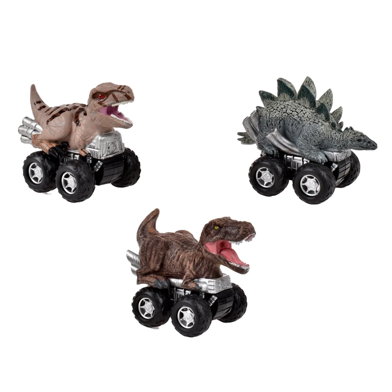 JURASSIC WORLD DINOSAURIOS VEHICULO PULLBACK PACK 3 UND - 4