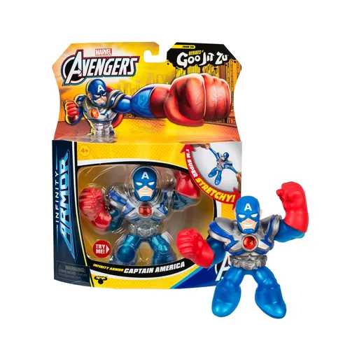 FIGURA ACCIÓN GOO JIT ZU MARVEL INFINITY ARMOR HERO PACK 3ASST - 3