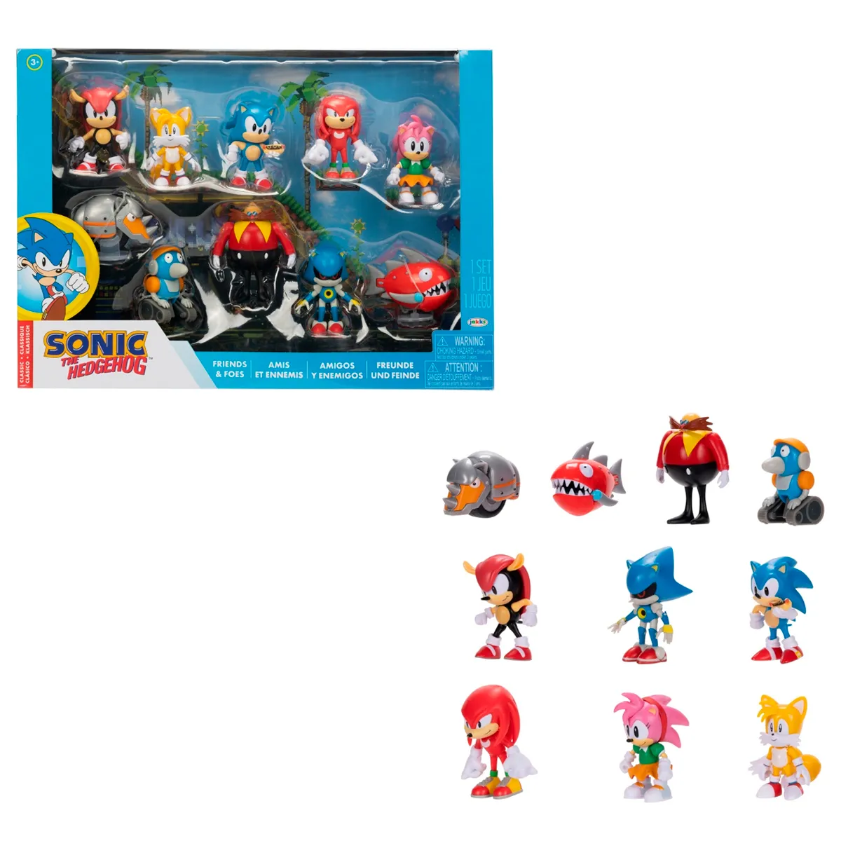 FIGURA DE ACCIÓN SONIC CLASSIC 6CM FRIENDS AND FOES 10 PACK - 1