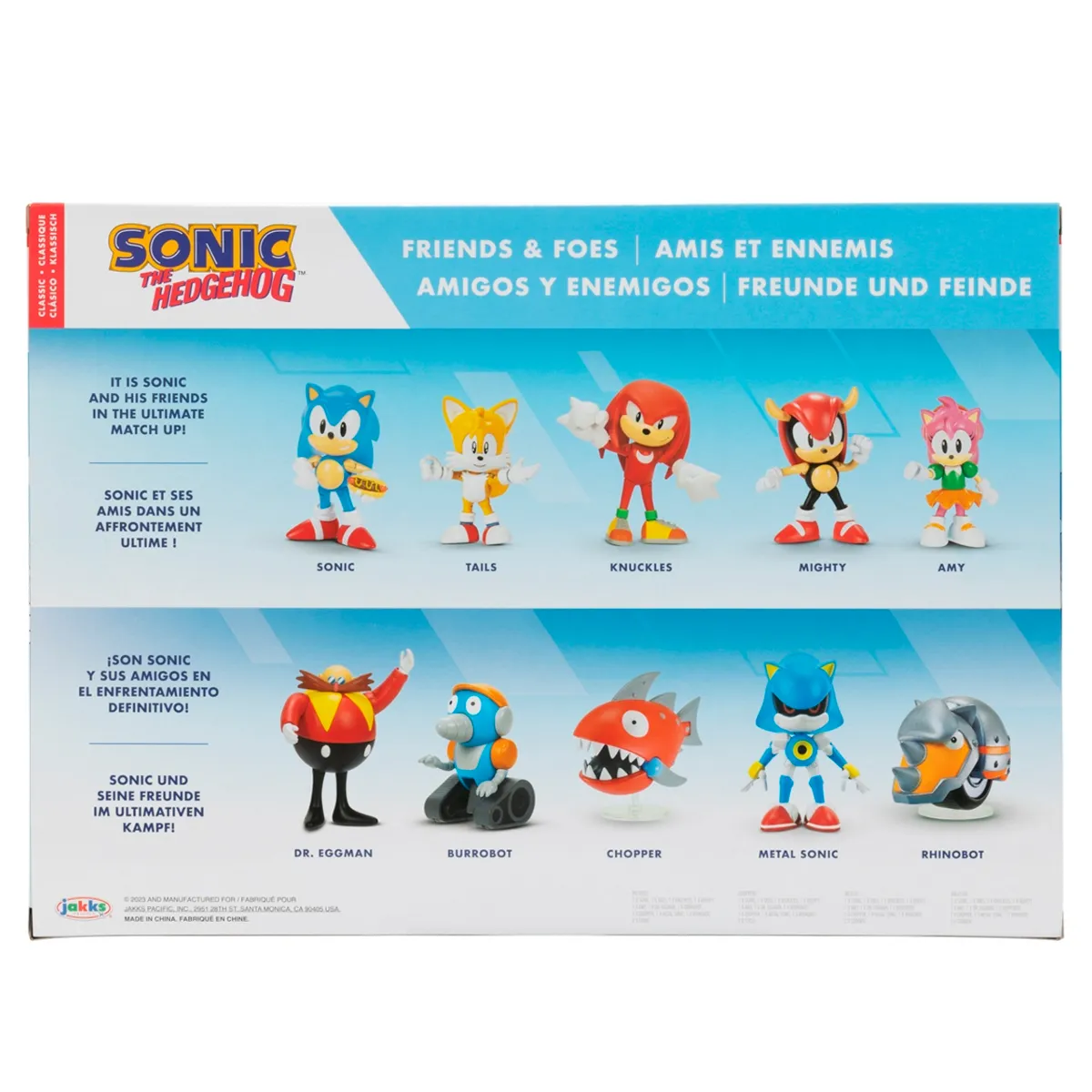 FIGURA DE ACCIÓN SONIC CLASSIC 6CM FRIENDS AND FOES 10 PACK - 4