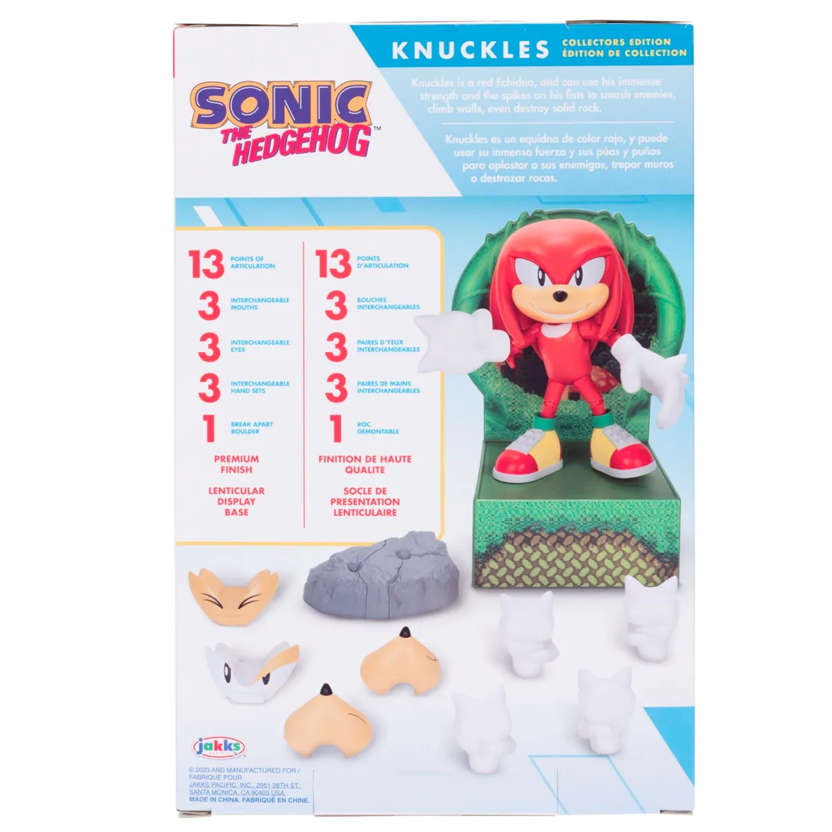 FIGURA ACCIÓN SONIC COLLECTOR EDITION KNUCKLES - 8