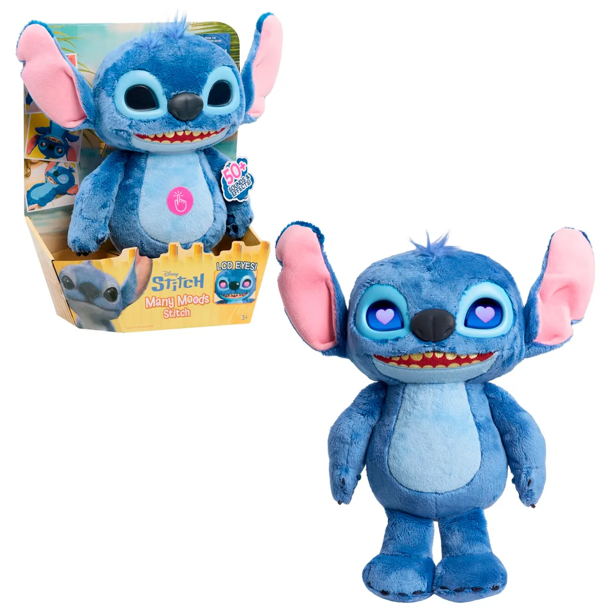 PELUCHE STITCH MANY MOODS INTERACTIVO CON SONIDO - 1