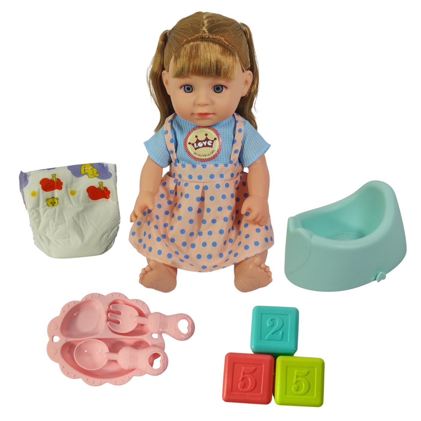 MUÑECA TODDLER BOSTECITOS CON ACCESORIOS 12 SONIDOS - 7