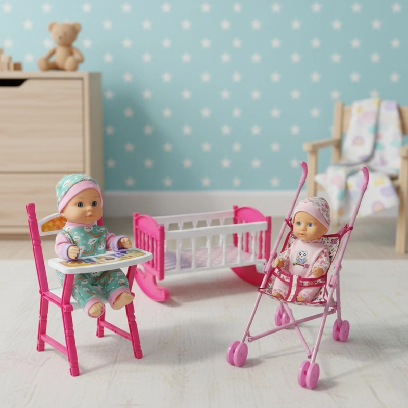 MUÑECA BEBÉ BOSTECITOS 12 PACK + 2 ACCESORIOS - 1
