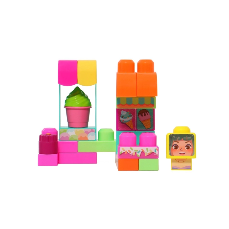 BLOQUES HAPPY LINE BUILD MAXI HELADERIA 22 PIEZAS - 1