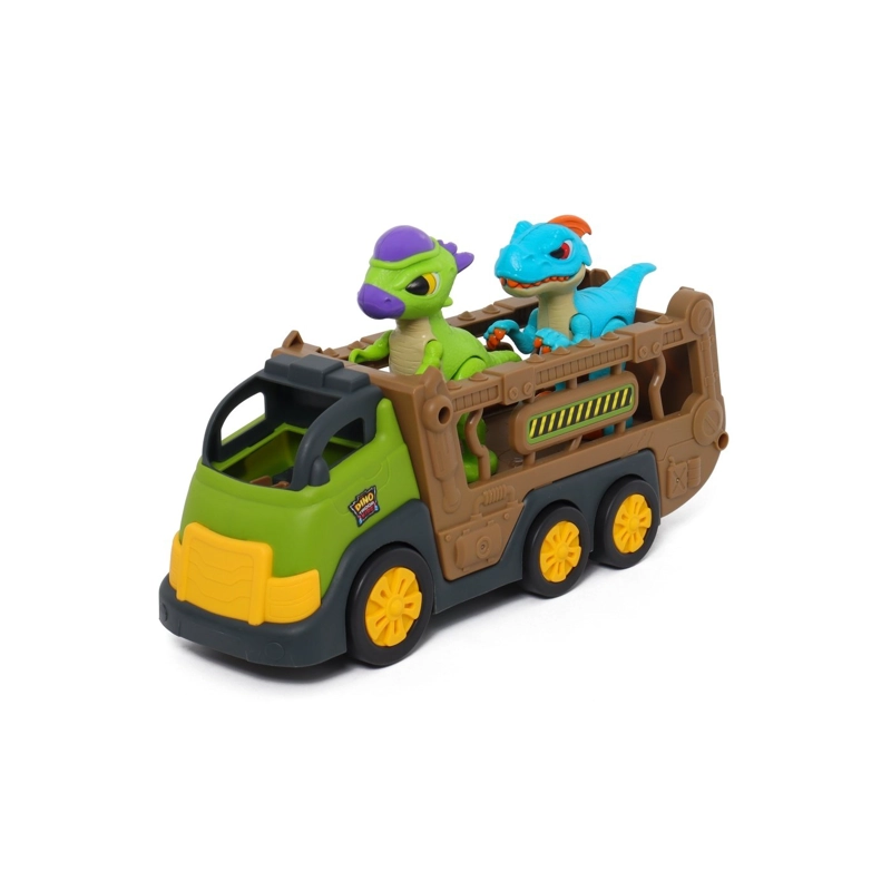CAMIÓN TRANSPORTADOR HAPPY LINE CON 2 DINOSAURIOS - 6