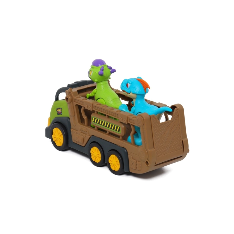 CAMIÓN TRANSPORTADOR HAPPY LINE CON 2 DINOSAURIOS - 7