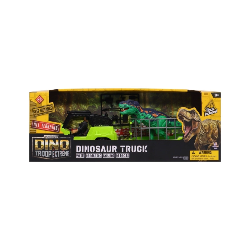 SET DE DINOSAURIO HAPPY LINE CON AUTO FIGURA Y ACCESORIOS - 3
