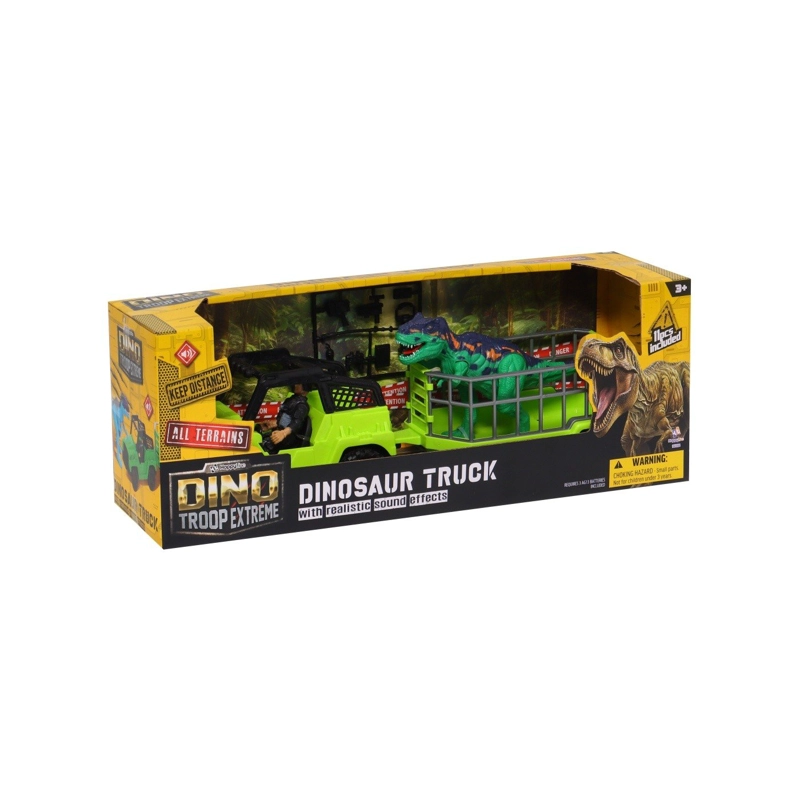 SET DE DINOSAURIO HAPPY LINE CON AUTO FIGURA Y ACCESORIOS - 4