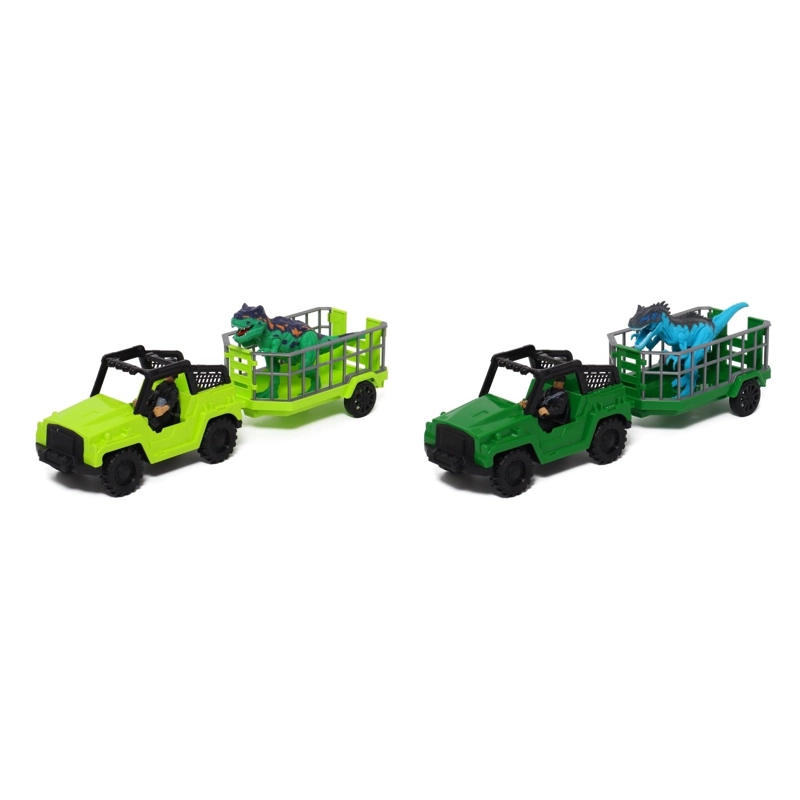 SET DE DINOSAURIO HAPPY LINE CON AUTO FIGURA Y ACCESORIOS - 5