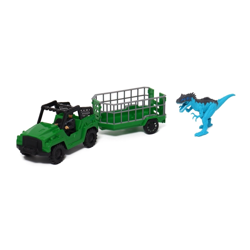 SET DE DINOSAURIO HAPPY LINE CON AUTO FIGURA Y ACCESORIOS - 7