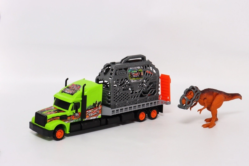 CAMIÓN TRANSPORTADOR HAPPY LINE CON DINOSAURIOS - 2