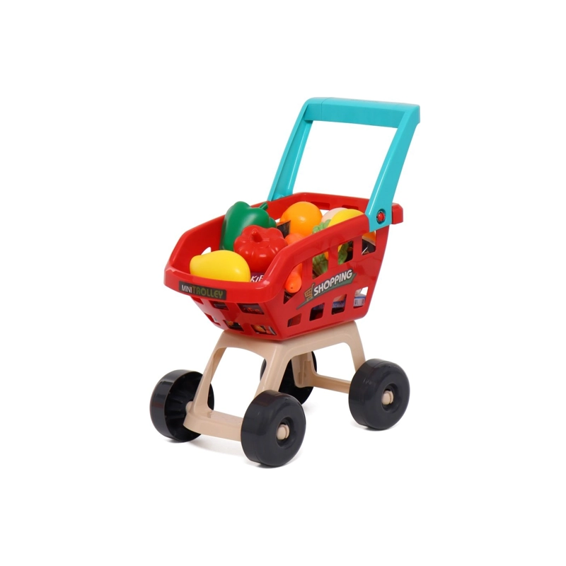 SET SUPERMARKET L&S W/ SHOPPING HAPPY LINE CARRITO ACCESORIOS 48 PIEZAS - 4