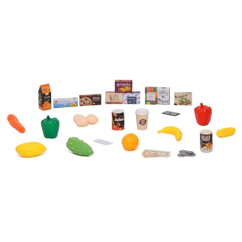 SET SUPERMARKET L&S W/ SHOPPING HAPPY LINE CARRITO ACCESORIOS 48 PIEZAS - 5