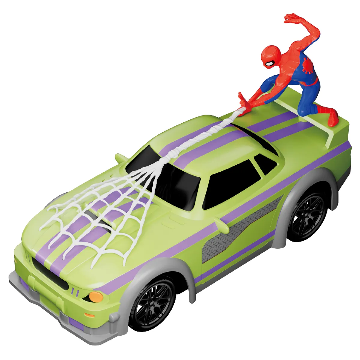 CARRO SPIDER-MAN TAMBALEANTE CON MUÑECO 3D - 1