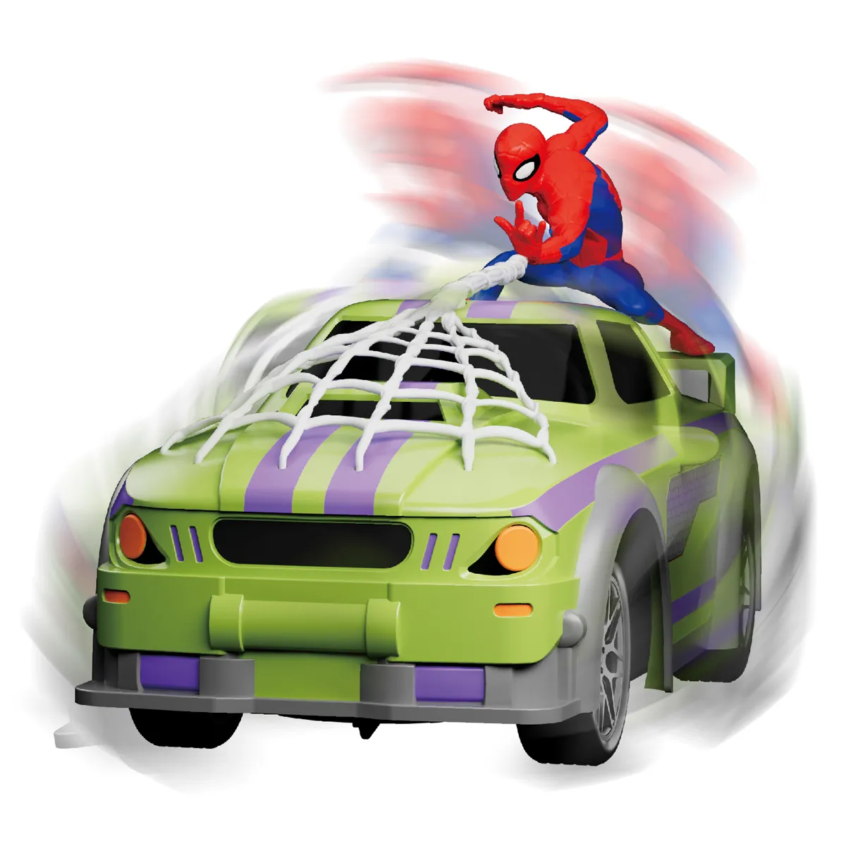CARRO SPIDER-MAN TAMBALEANTE CON MUÑECO 3D - 2