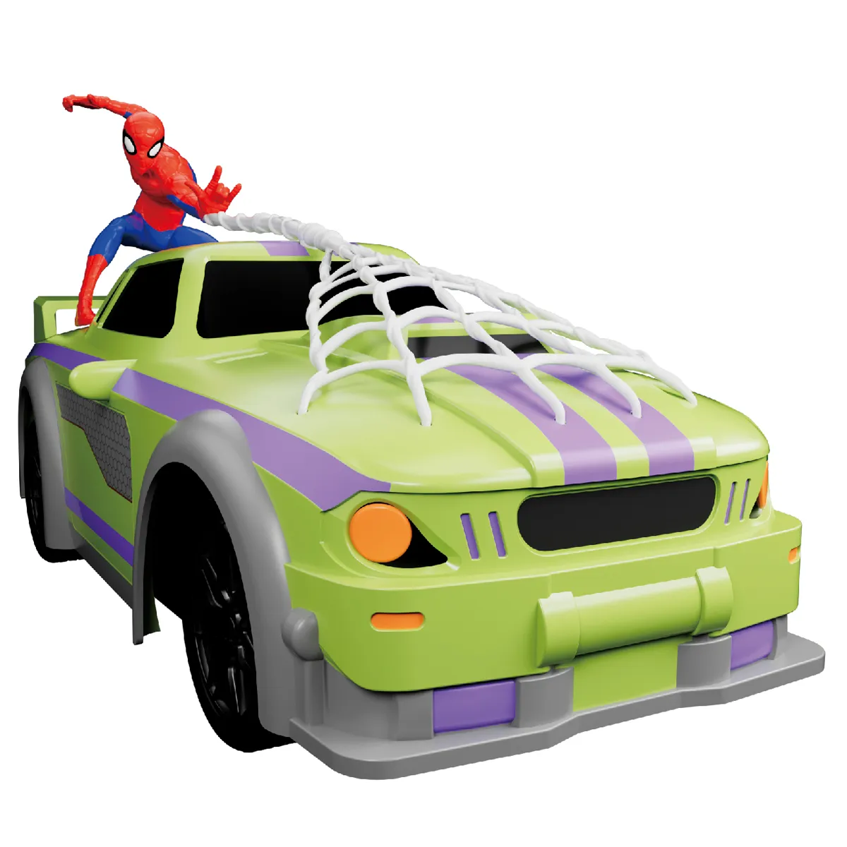 CARRO SPIDER-MAN TAMBALEANTE CON MUÑECO 3D - 3