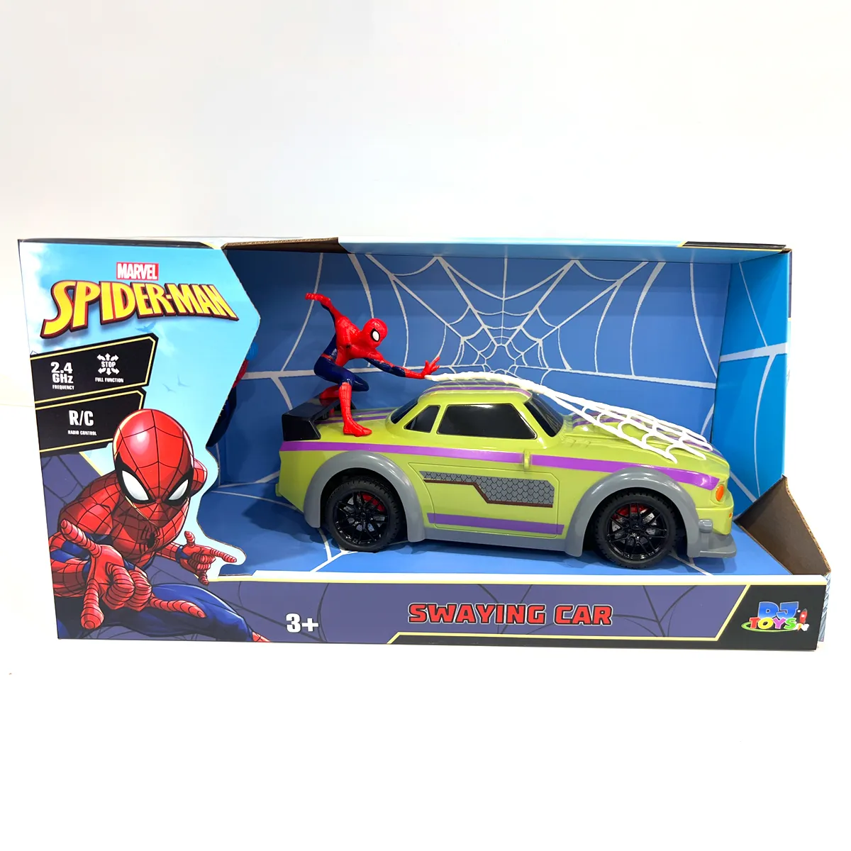 CARRO SPIDER-MAN TAMBALEANTE CON MUÑECO 3D - 5