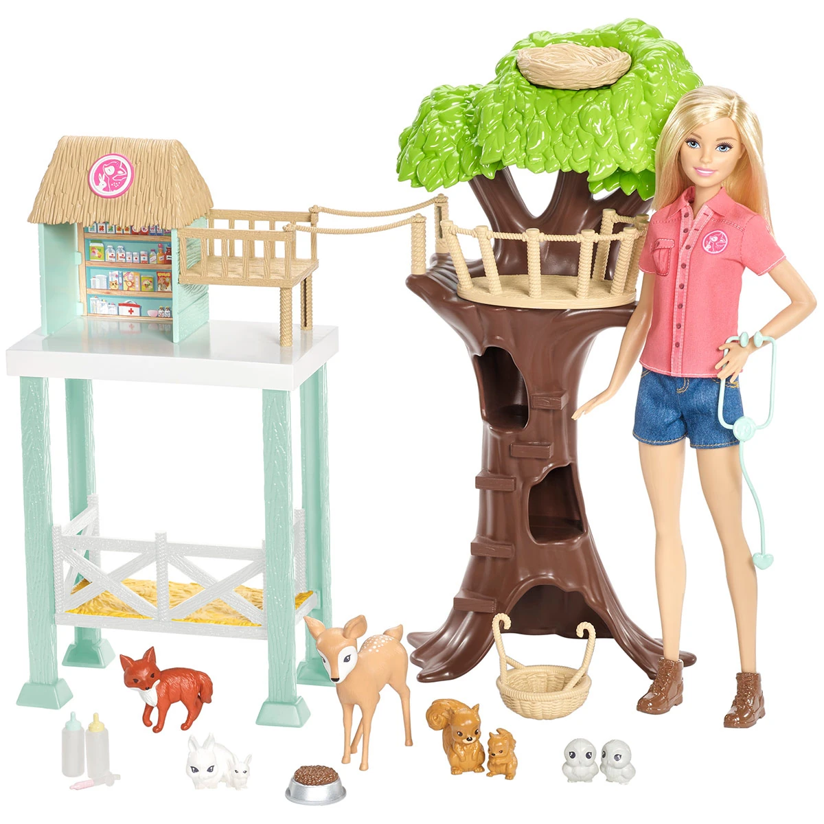 SET DE JUEGO MUÑECA BARBIE PROFESIONES ANIMALITOS - 1