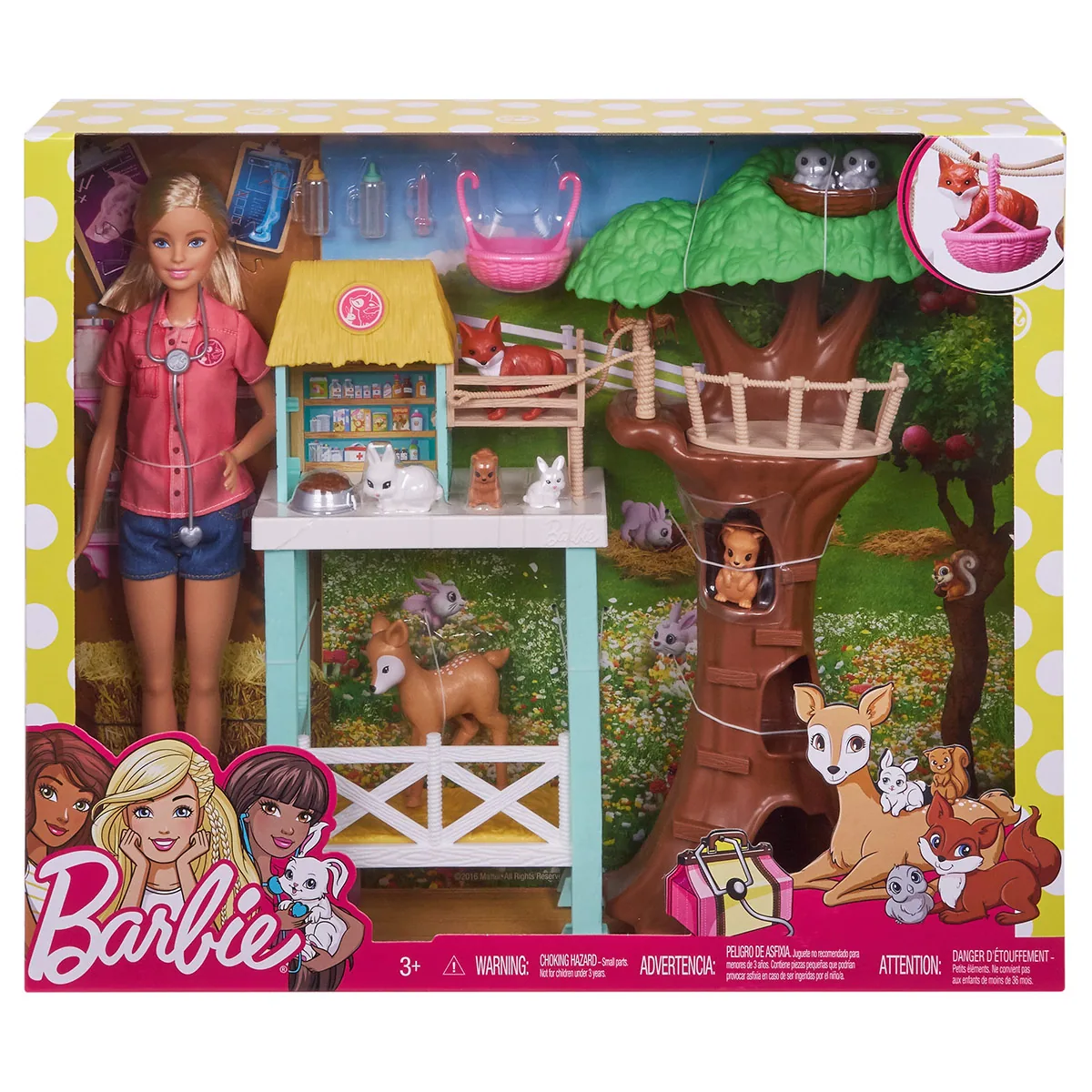 SET DE JUEGO MUÑECA BARBIE PROFESIONES ANIMALITOS - 5