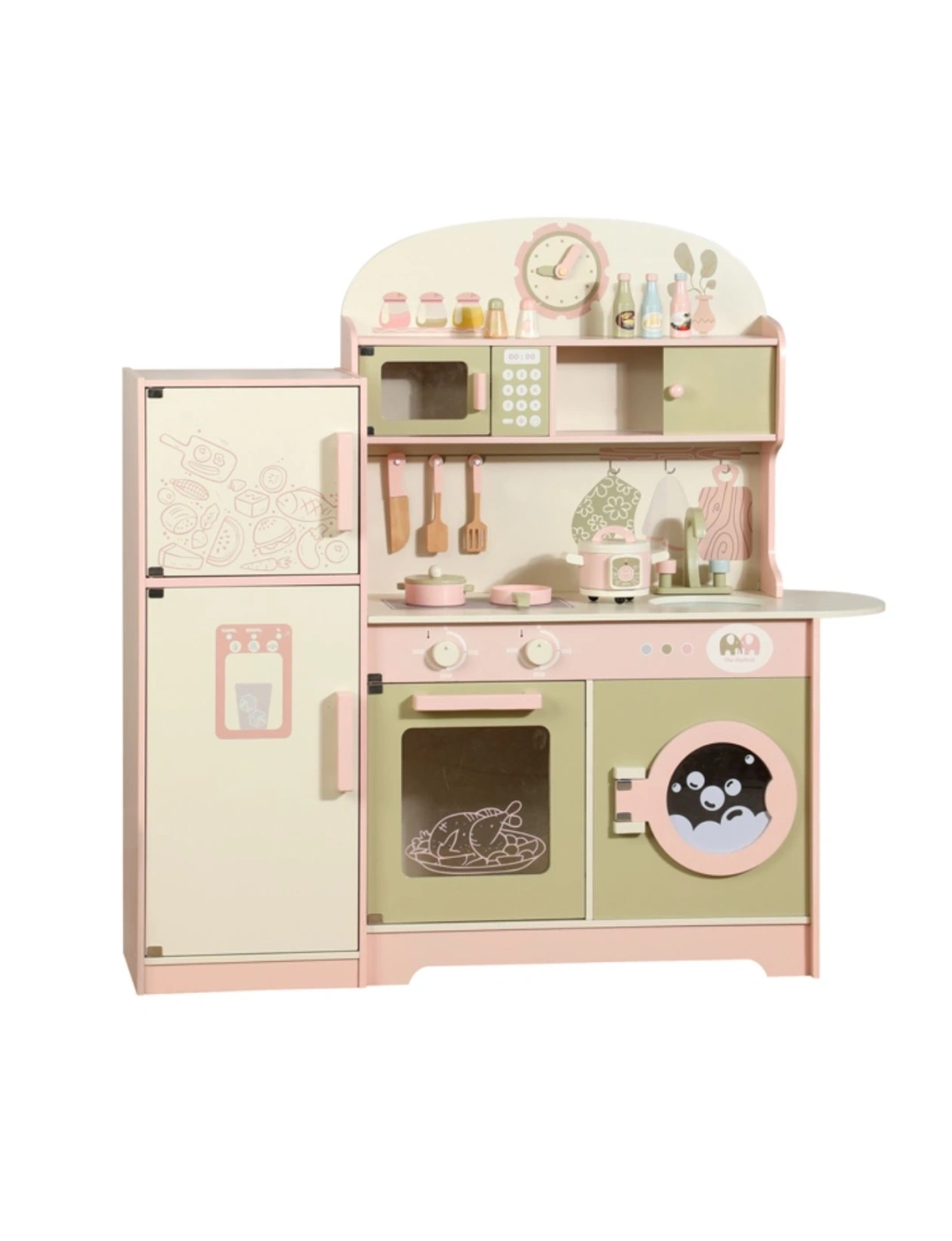 COCINA Y REFRIGERADOR KITCHEN PLAY CON ACCESORIOS - 4