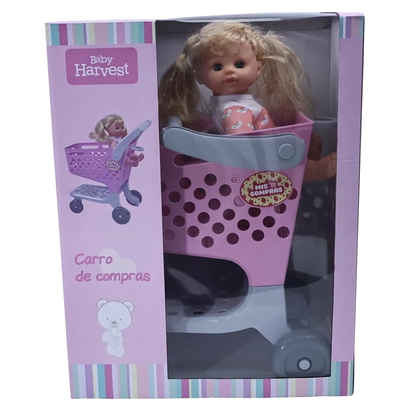 CARRITO COMPRAS HARVEST CON MUÑECA 241525 - 1