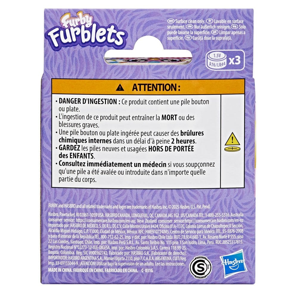 PELUCHE MINIAMIGO INTERACTIVO FURBY FURBLETS BEE-DAY - 6