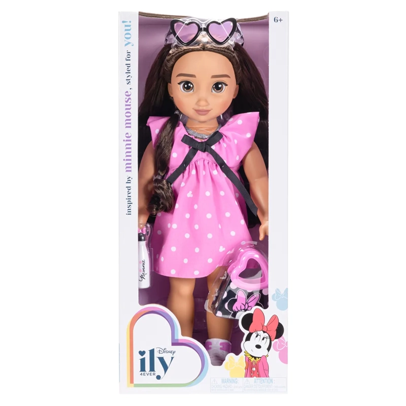 MUÑECA DISNEY ILY INSPIRADA EN MINNIE VESTIDO ROSA - 3