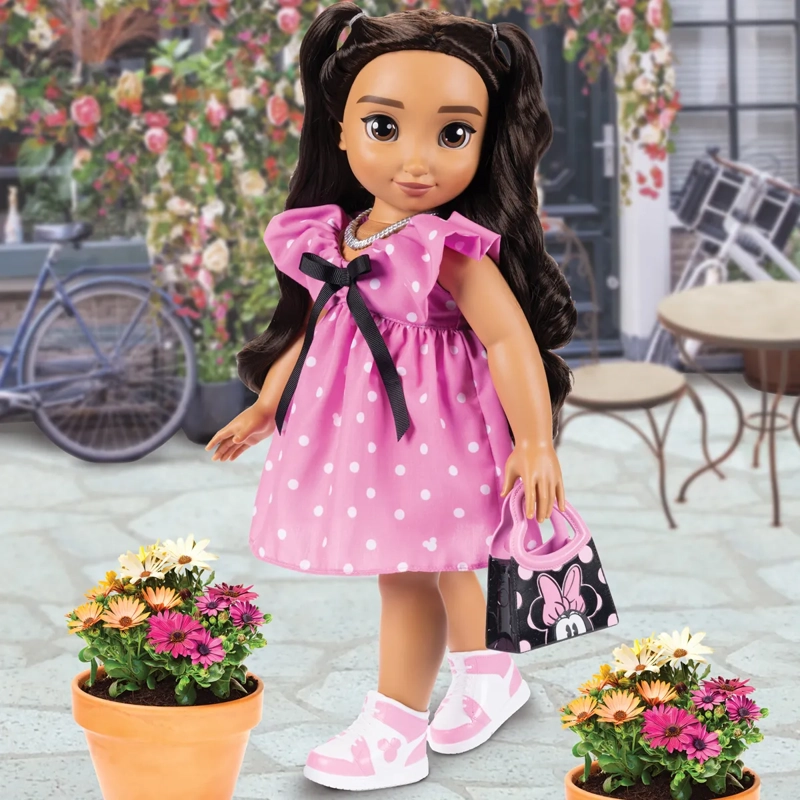 MUÑECA DISNEY ILY INSPIRADA EN MINNIE VESTIDO ROSA - 7