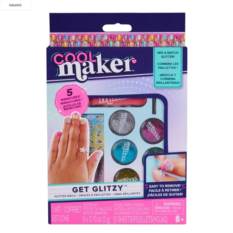 SET MANICURA CANAL TOYS GETGLITZ Y GLITTER NAILS - 4