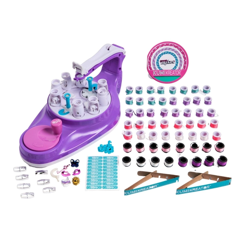 COOL MAKER KIT PARA HACER COLLARES Y BRAZALETES DE LA AMISTAD CON CUENTAS Y TRENZAS - 1