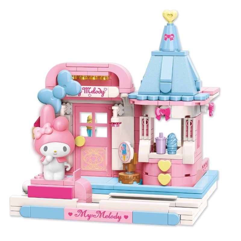 BLOQUES DE CONSTRUCCIÓN HELLO KITTY SWEET ICE CREAM HOUSE - 1